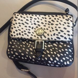 Tory Burch Pony Spotted Sadl Crossover Bag